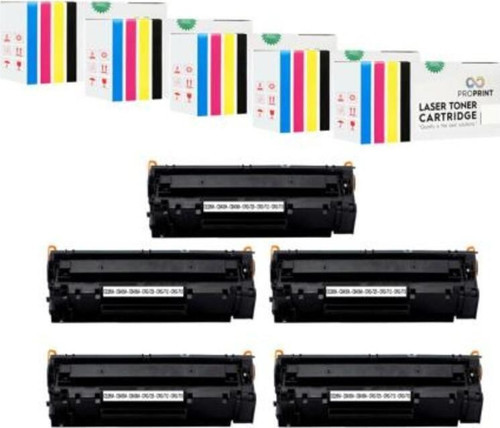 5 Adet Crg-725 Canon I-Sensys Lbp-6030B Muadil Toner