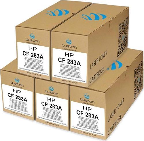 5X Cf283A, 83A Regenerated Black Toner Hp Laserjet M125 M126 M127
