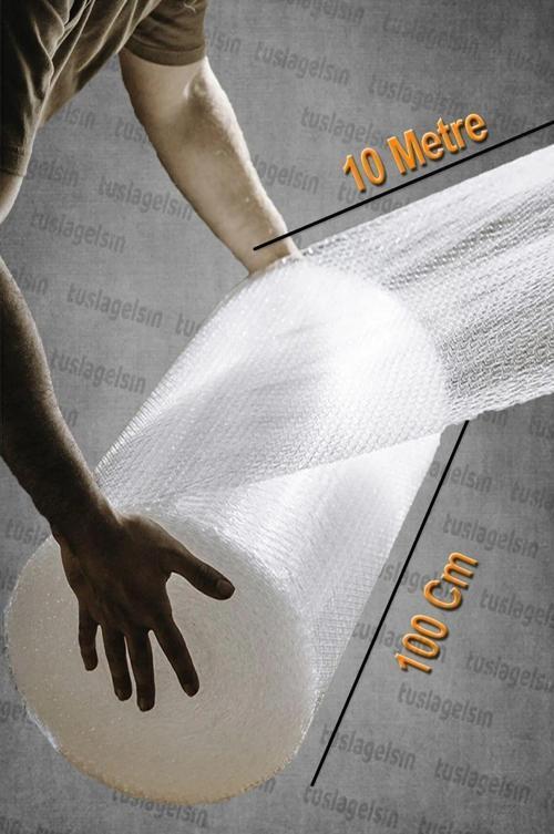 100 Cm X 10 Metre Ambalaj Poşeti Balonlu Havalı Naylon Patpat Taşıma Taşınma Poşeti Naylonu
