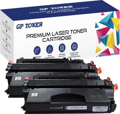 Laserjet P2030 Series P2035, P2035N, Hp Laserjet P2050(2X Black Toner)Ce505A/280A Muadil