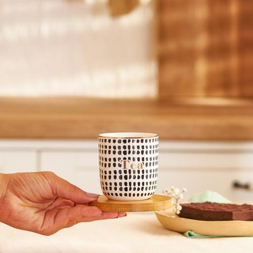 Tinytea 2 Parça New Bone Kupa Seti 200 Ml Siyah