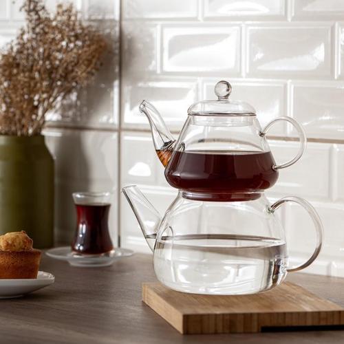 Lia Borosilikat Mini Çaydanlık Takımı