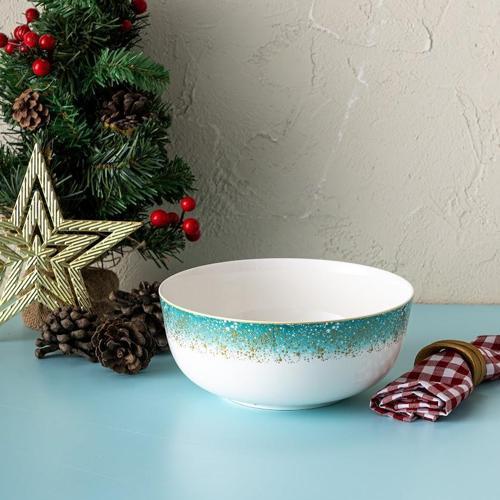 Starlight Fine Bone New Year Yılbaşı Salata Kasesi 21 Cm