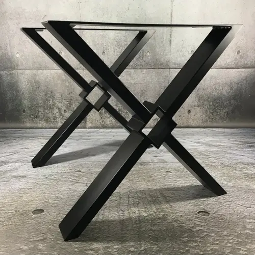 Kare Çapraz Masa Ayağı Şık Ve Dekoratif Metal Ayak