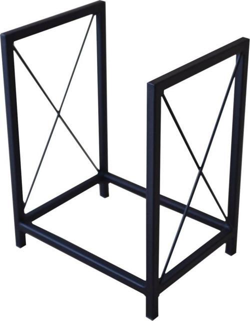 Sobanın Yanına Odunluk Metal Odun Taşıma Sepeti