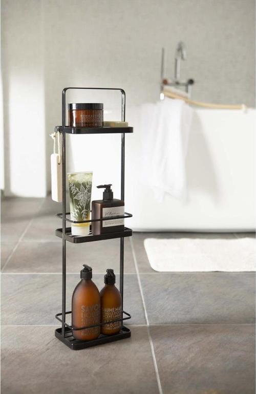 Ayaklı Banyo Rafı Metal Banyo Düzenleyici Sabunluk