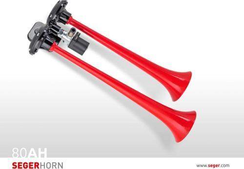 HAVALI KORNA12V İKİLİ DÜZ SES KIRMIZI