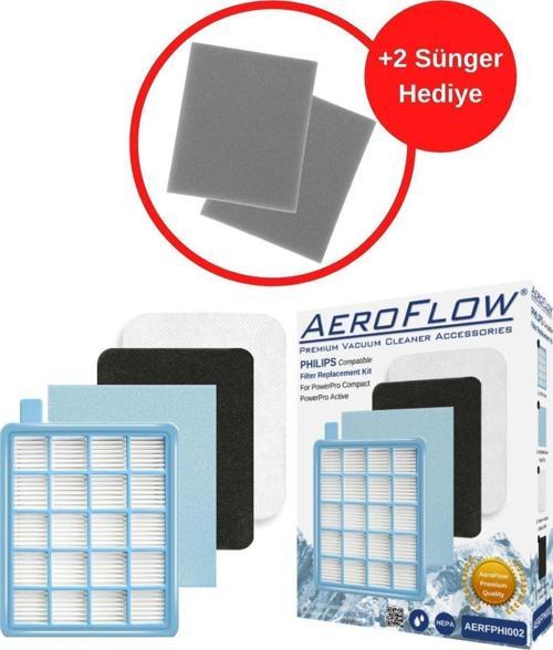 Phılıps Powerpro Active Fc 9326/09 Fc 9540/91 Uyumlu Hepa Filtre Seti + 2 Adet Sünger