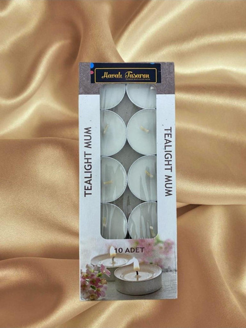 10 Lu Tealight Mum Kokusuz