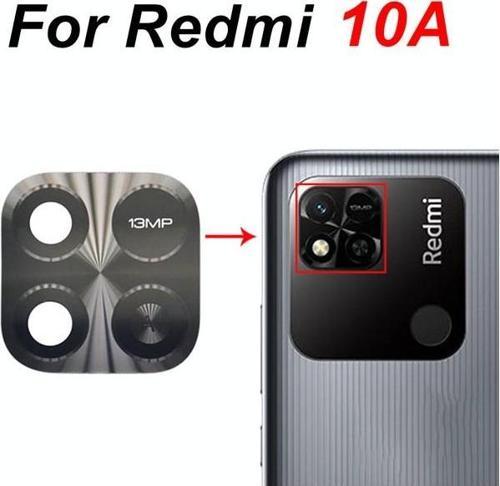 Xiaomi Redmi 10A Arka Kamera Camı Lens Yapışkanlı