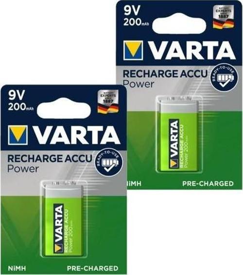 Ready 2 Use 9V 200 mAh Şarj Edilebilir Pil 2 Adet