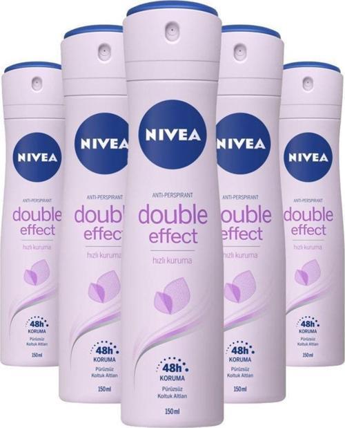 Double Effect Mor Düşler Kadın Sprey Deodorant 5 x 150ml