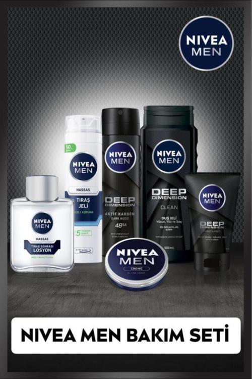 MEN Erkek Damat Çeyiz Seti, Deodorant, Tıraş Jeli ve Losyonu, Temizleme Jeli, Krem, Duş Jeli 500ml