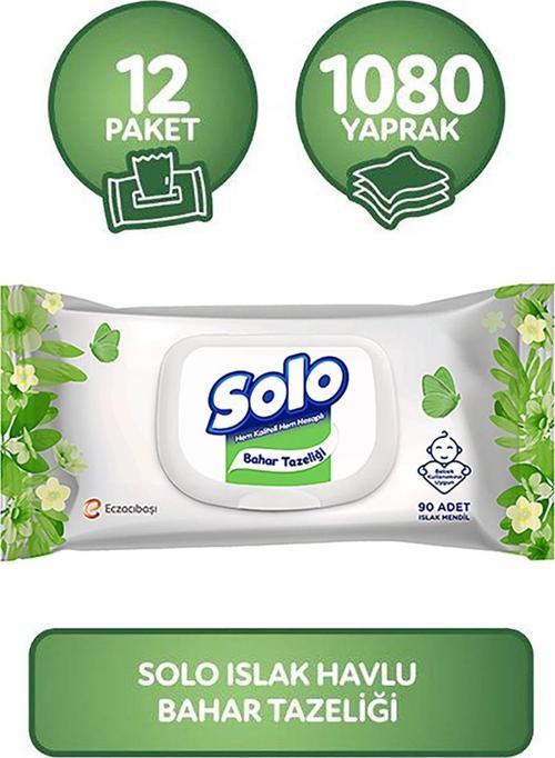 Bahar Tazeliği Islak Havlu Mendil 90'lı x 2 (180 Yaprak)