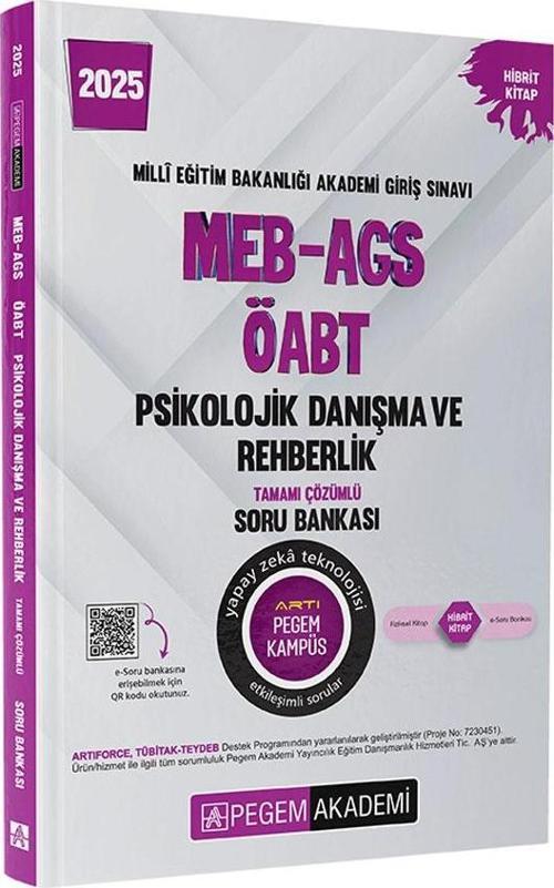 Pegem 2025 ÖABT Psikolojik Danışma ve Rehberlik Soru Bankası Çözümlü Pegem Akademi Yayınları