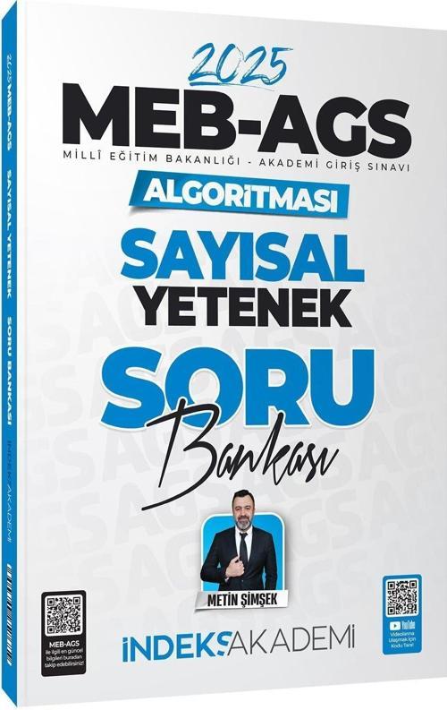 İndeks Akademi 2025 MEB-AGS Algoritması Sayısal Yetenek Soru Bankası Çözümlü - Metin Şimşek
