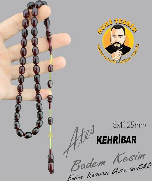 EMİNE REŞVANİ ATEŞ KEHRİBAR BADEM KESİM 8X11,25