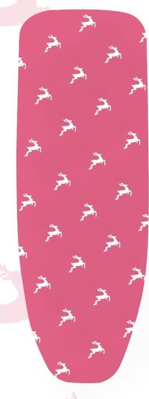 (Hediyeli) Pembe Ütümasası Örtüsü Kılıfı (1 Adet Koruyucu File Ütüleme Ped Hediyedir)