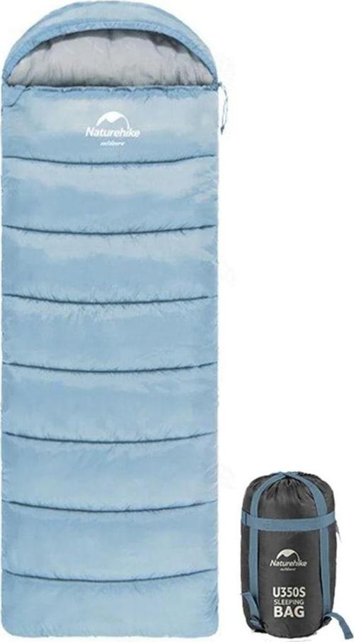 U250s Zarf Tarzı Kapüşonlu Uyku Tulumu -14°c Mavi-Right