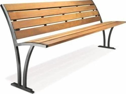 Sırtlı Bank Modeli Metal Ahşaplı Bahçe ve Balkon Bankı