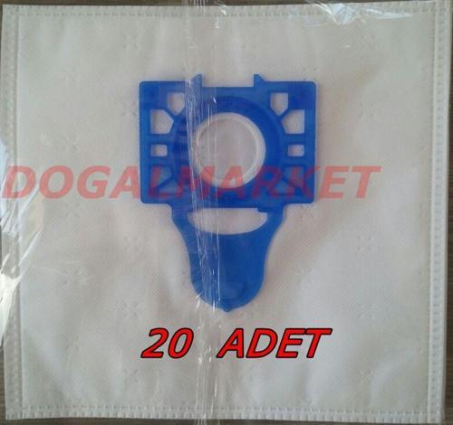 S 6355 Elektrikli Süpürge Toz Torbası 20 Adet