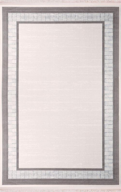 Halı Albina 5430 Gri Çerçeve Desenli Halı