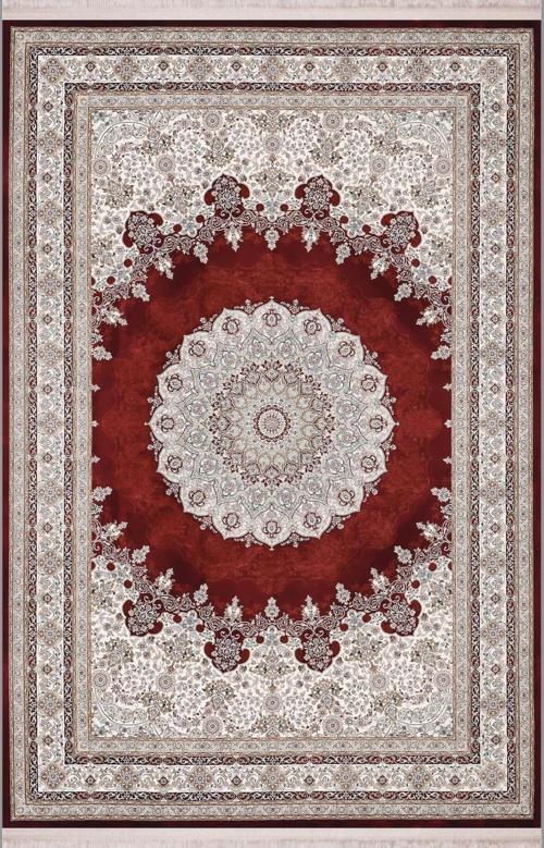 Halı Majestic 38813 Kırmızı Klasik Figürlü Retro Halı