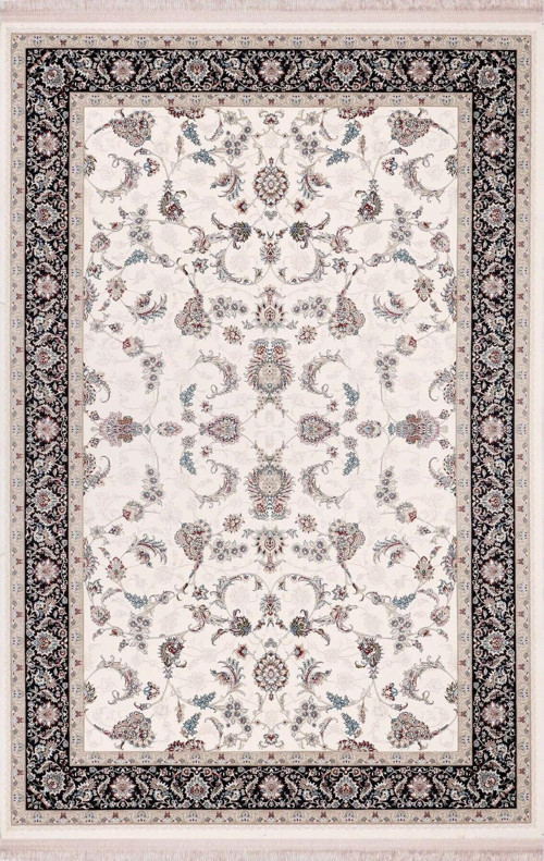 Halı Majestic 38833 Beyaz Klasik Figürlü Retro Halı