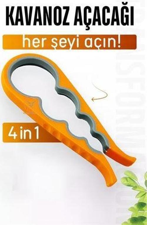 Kavanoz Şişe Açacağı 4 Tip Açacak 4 in 1