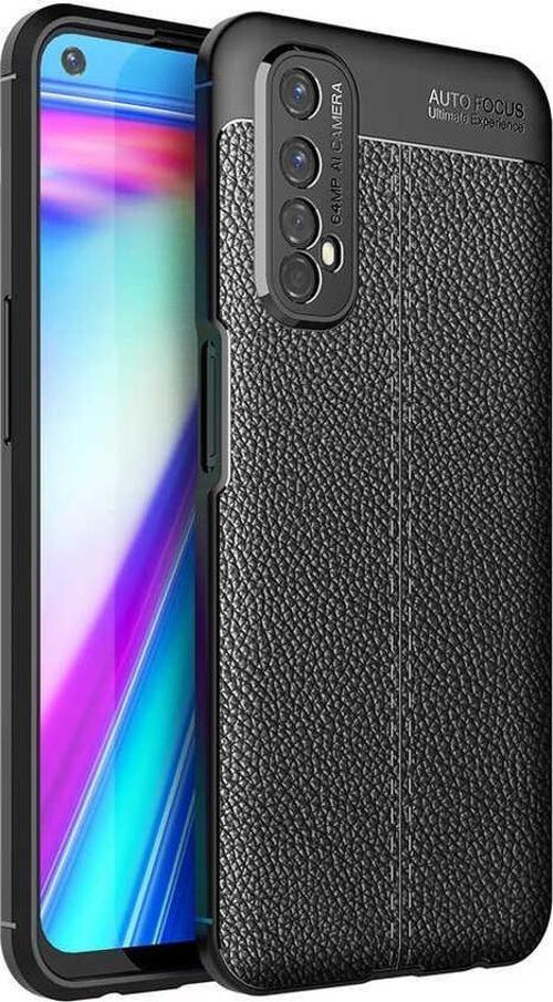 Realme 7 Kılıf Zore Niss Deri Desenli Silikon Kılıf