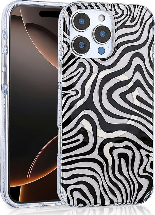 iPhone 14 Pro Max Kılıf Magsafe Şarj Özellikli Leopar Desenli Jago Kılıf