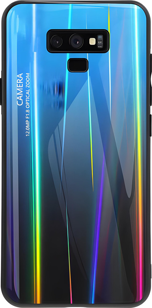 Galaxy Note 9 Kılıf Renkli Desenli Friz Cam Kılıf