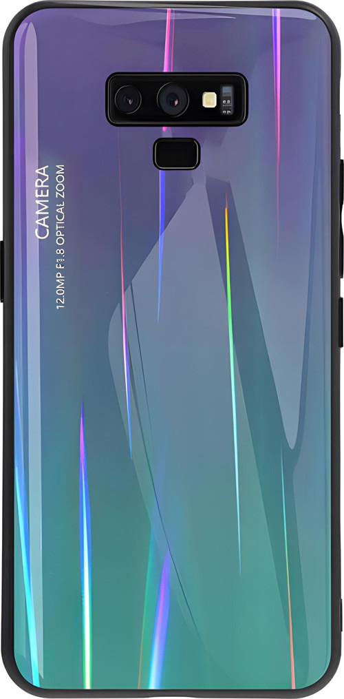 Galaxy Note 9 Kılıf Renkli Desenli Friz Cam Kılıf