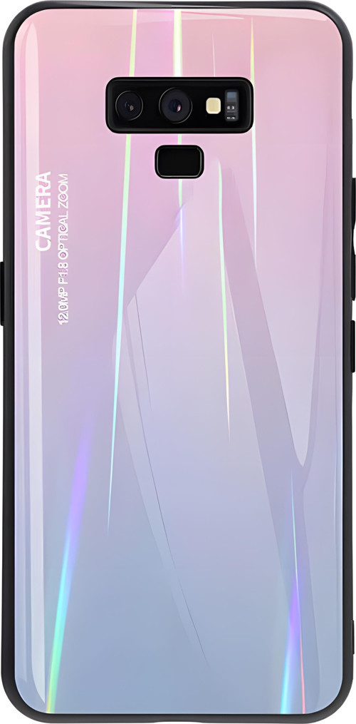 Galaxy Note 9 Kılıf Renkli Desenli Friz Cam Kılıf