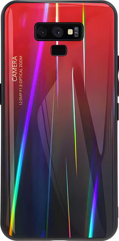 Galaxy Note 9 Kılıf Renkli Desenli Friz Cam Kılıf