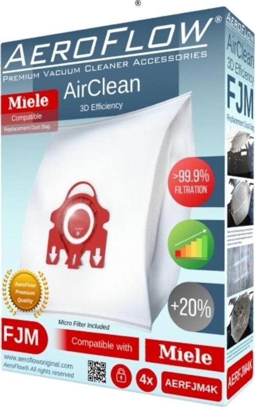 Miele Electronic 3600 4 Adet Toz Torbası + Filtre Hediye