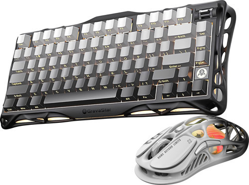 Mercury K1+M1 Pro Kablosuz Rgb Işıklı Mekanik Q Gaming Klavye ve Optik Mouse Seti, Siyah