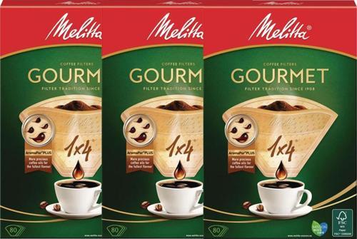 Premium Gourmet Filtre Kağıdı 1X4/80'li 3'lü Paket 240 Adet