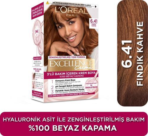 L’Oréal Paris Excellence Creme 6.41 Fındık Kahve Saç Boyası