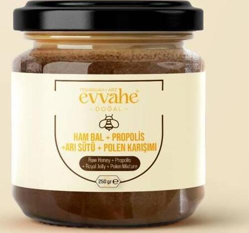 Ham Bal + Propolis + Arı Sütü + Polen Karışımı 250gr