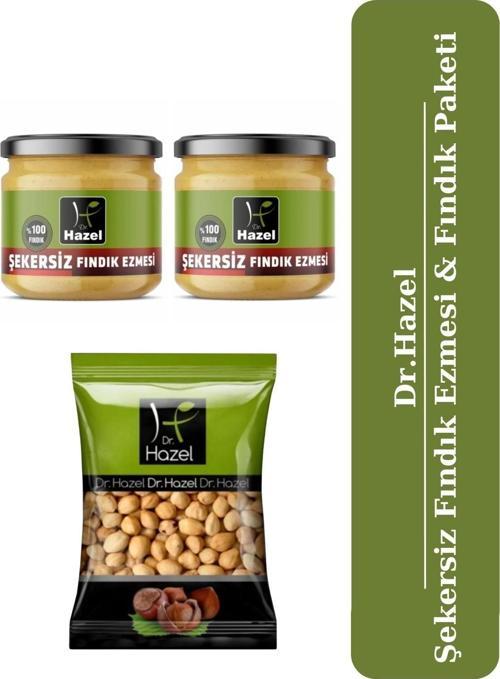 Drhazel Şekersiz Fındık Ezmesi ve Kavrulmuş Fındık Paketi