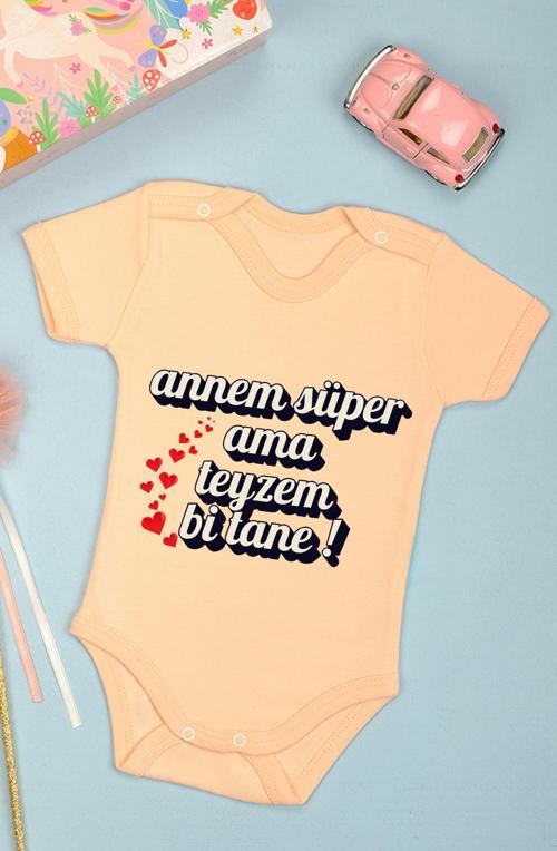Teyzem bi tane Baskılı Omuz Çıt Çıt Zıbın