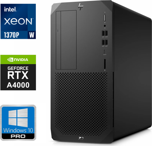 DWS Z2 G8 W-1370P 64GB 1TB HDD 2TB SSD 16 GB RTX A4000 W10P Masaüstü İş istasyonu 287S5AV 5