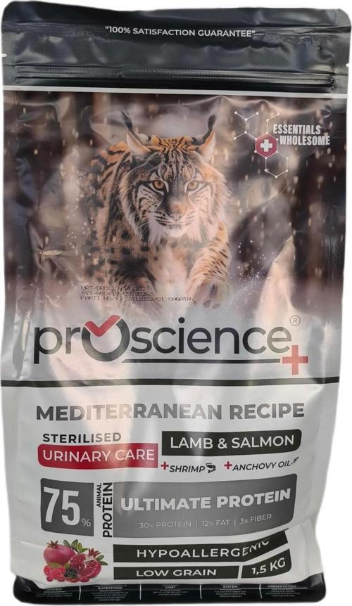 Pro Science Yetişkin Kısır Kuzu Somon Etli Kedi Maması 1,5 kg