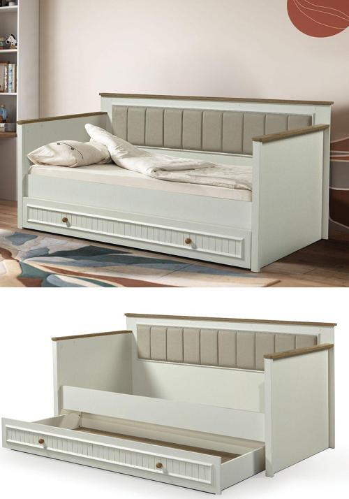 İnci Krem Yavrulu Premium Karyola (100X200)