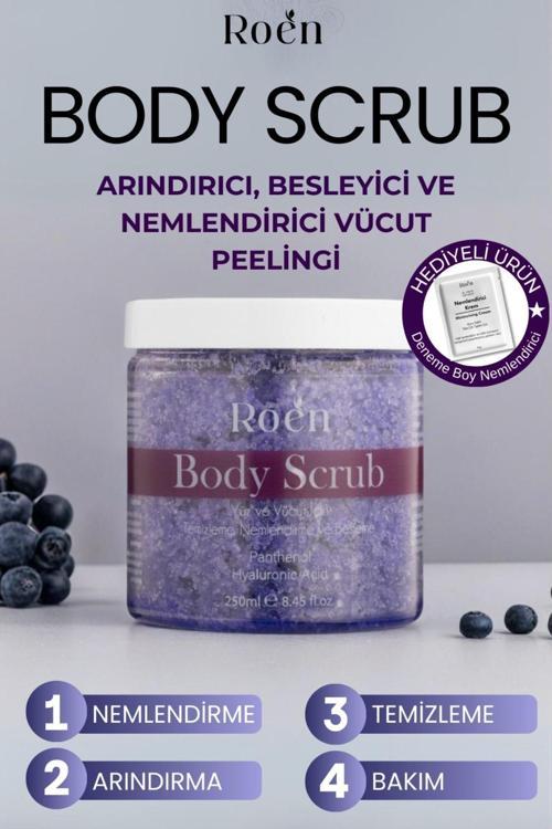 Vücut Peelingi, Body Scrub ,Besleyici, Arındırıcı, Yenileyici Ve Yoğun Nemlendirici Scrub 250Ml