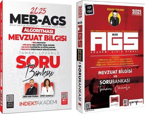 Yargı + İndeks 2025 MEB-AGS Mevzuat Bilgisi Soru Bankası 2 li Set Yargı + İndeks Akdemi Yayınları