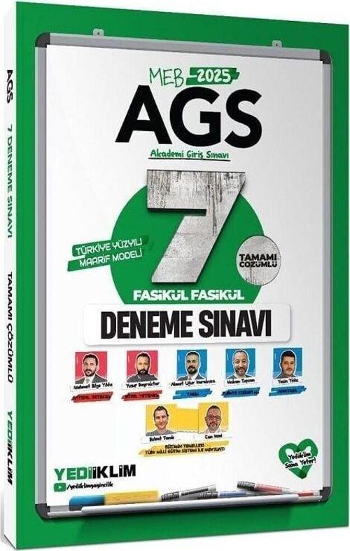 Yediiklim 2025 MEB-AGS 7 Fasikül Deneme Çözümlü Yediiklim Yayınları