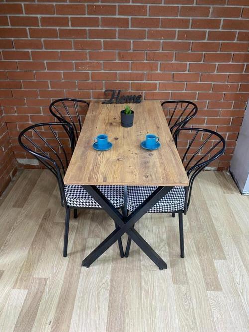 Masa Takımı Yemek Masası Mutfak Masası Balkon Masası - 70x110