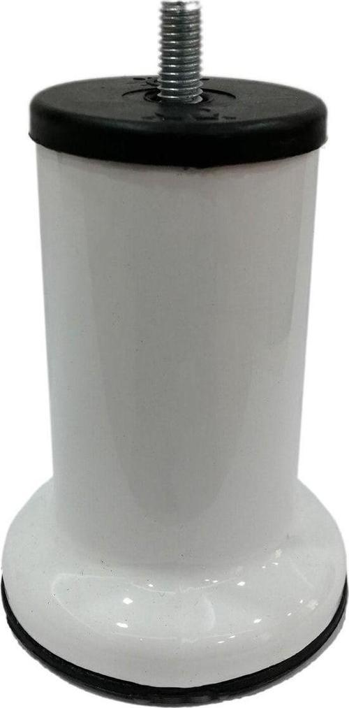 Mobilya Baza Ayağı 10 cm Beyaz 3/8" Kalın Diş 